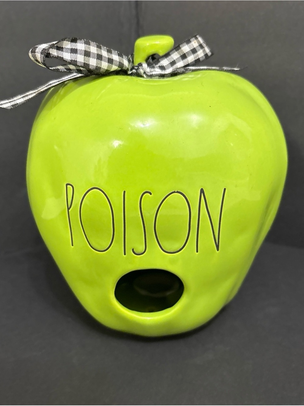 Rae Dunn Green Poison Apple Birdhouse - Halloween Online Exclusive - Picture 8 of 9